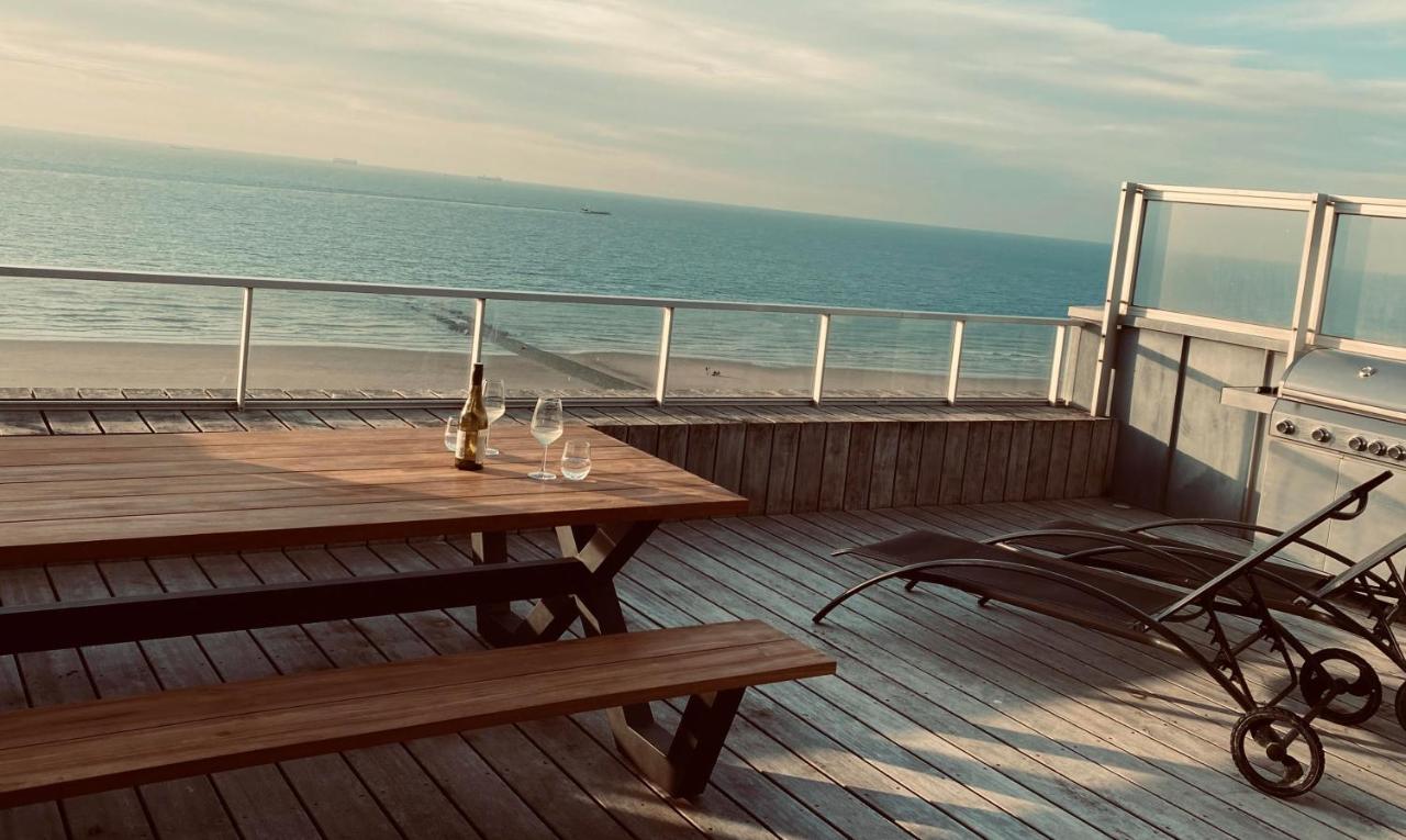 Penthouse Sea-Loft Blankenberge, Uniek Zeezicht, Luxeloft Met 40M2 Terras! Exterior foto